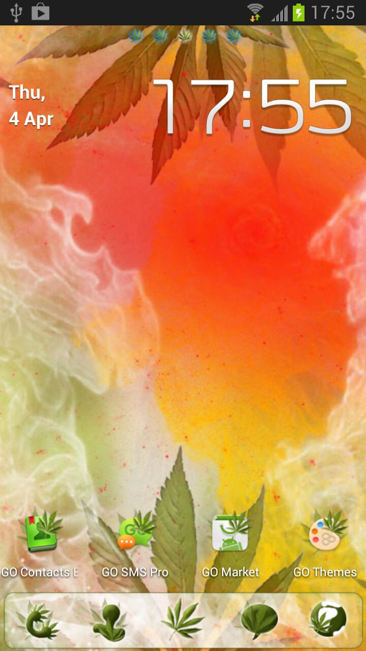 Weed Ganja - GO Launcher Theme