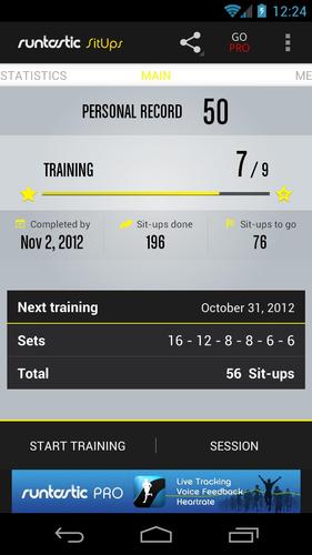 Runtastic Sit-Ups Abs Workout