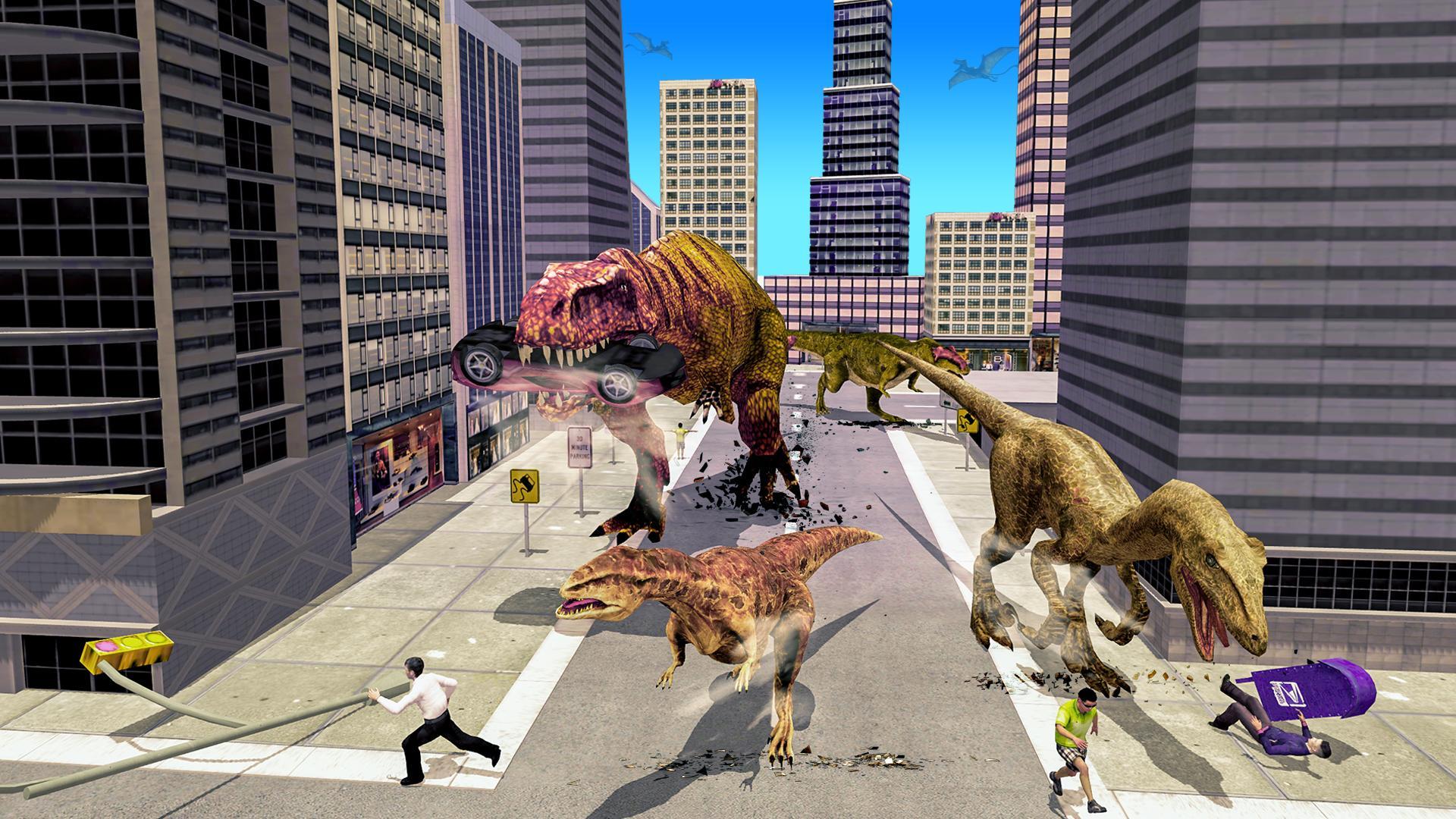 Wild Dino Attack City Simulator