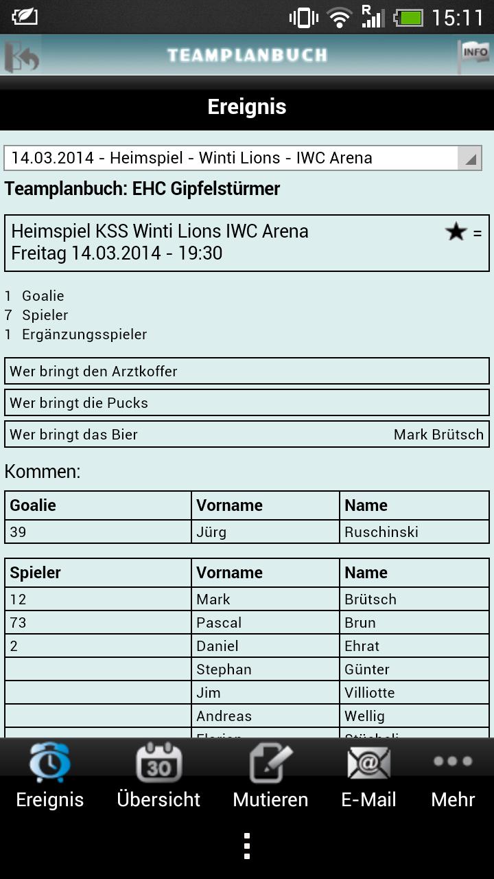 Teamplanbuch (wird per Ende April '21 eingestellt)