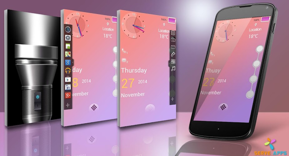 Pink Thoughts Lock Theme