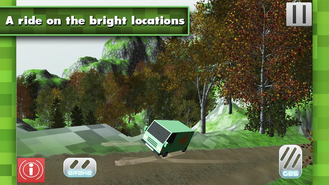 Hill Climb Blocky Truck PRO