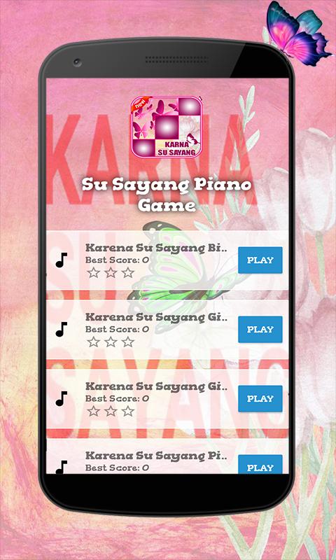 Su Sayang Piano Game